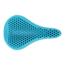 Silicone Honeycomb Bike Seat Cover, Rainproof, Ergonomic, Blue