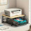 Kitchen Microwave Rack Storage Rack - Sturdy Solid Wood and Metal Structure, Space-Saving Countertop Storage Rack 4