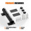 Support de Parasol Robuste pour Terrasse, Fixation Réglable pour Balustrade, Cour ou Balcon. 7