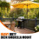 Support de Parasol Robuste pour Terrasse, Fixation Réglable pour Balustrade, Cour ou Balcon. 6