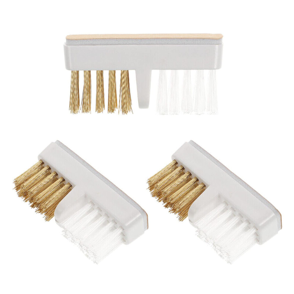 DualSided Nail Drill Bit Cleaner Brush Set with Copper Wire and Soft Bristles for Manicure