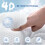 Bath Pillow for Head Neck and Back Support with Ergonomic Full Back and QuickDry Mesh 3