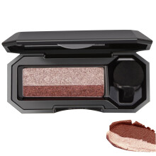 Glitter Eyeshadow Palette 2 Colors Pigmented Waterproof LongLasting Compact with Brush