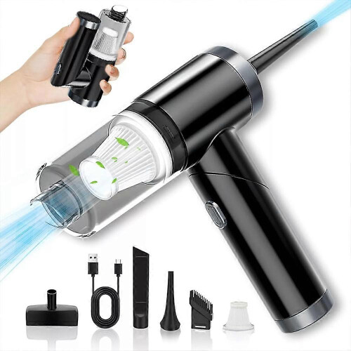(black) 2024 New Airwoo Vacuum,Multi-Functional Foldable Vac with Multi-Nozzles for Car