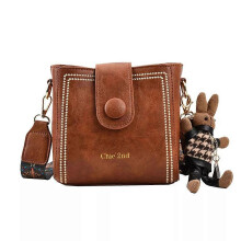 (brown) Vintage Fashion Bag with Adjustable Wider Shoulder Strap, Woman Crossbody Bags
