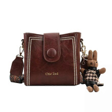 (coffee) Vintage Fashion Bag with Adjustable Wider Shoulder Strap, Woman Crossbody Bags