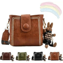 (black) Vintage Fashion Bag with Adjustable Wider Shoulder Strap, Woman Crossbody Bags
