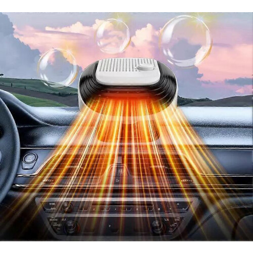 (12V,white)Car Heaters for Vehicle,Upgrade 2 in 1 Heating Cooling Fast Windshield Defrost 2