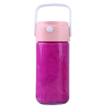 (pink B) Juicing Cup Electric Portable Small Blender Large Capacity Glass Wireless
