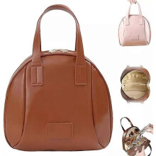 (brown) Solidarityn Multi-Layered Shell-Shaped Cosmetic Bag,2024 New Premium Makeup Bag