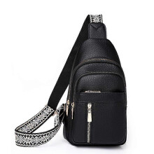 (black) Relevantk Crossbody Bag,Wbougisay Crossbody Bag,Anti-Theft Solid Color Crossbody