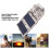12W 5V USB Folding Solar Panel Charger - Camouflage, 6 Fold 6