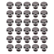 30 Sets Hex Rivets & Screws Kit 12mm Zinc Alloy Black Hardware