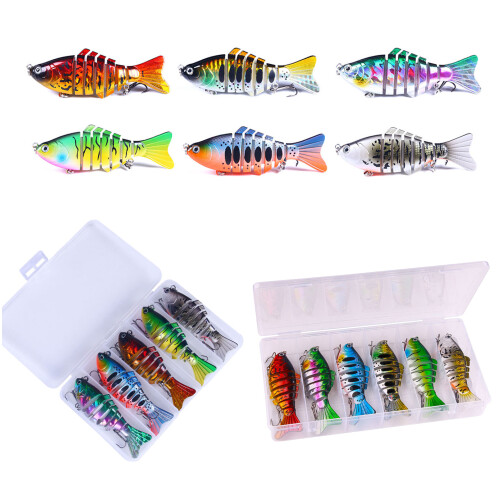 Swimbait Fishing Tackle 10 cm Angelköder 7 Segmente Multi-Typ 2 1