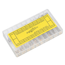 Set de reparații ceas cu știft de ceas din oțel inoxidabil de calitate premium, cu arc, cu cutie transparentă de depozitare, material antirugină