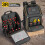 Heavy Duty Tool Backpack with Spacious MultiPocket Storage, Padded Straps, Black, 19.7x15.4x8.3 5