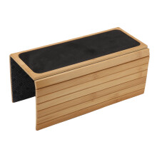 Flexibler Armlehnen-Tisch aus Bambus für Couch, 41x34cm, rutschfest, klappbar