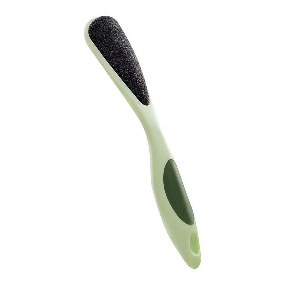 Green Foot File For Hard Skin With Dualsided Callus Remover, Ergonomic Nonslip Handle,