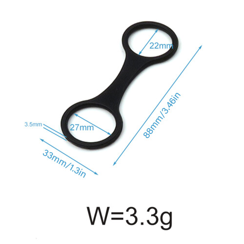 Wiederverwendbare Silikon-Schnorchel-Gürtelclips lassen-Klar 2