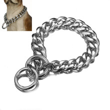 13mm Stainless Steel Dog Training Slip Collar, Heavy Duty Chain for Walking Medium Large Dogs, 22in Silver