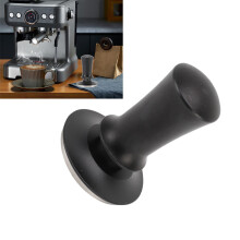 58 mm Edelstahl-Kaffeepresse mit Skala – 305 g, Schwarz