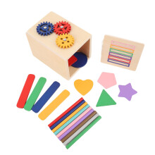 Wooden Shape Sorter Toy for Toddlers, Educational, 12.3 x 9 x 8.9cm