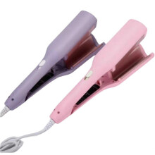 (US Standard, Purple) Explicitu Hair Styling Tool with Negative Ionic Technology, Anti-Scald Wave Curl