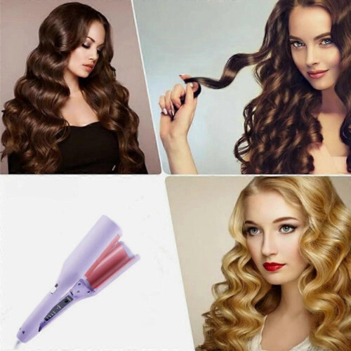 (Au regulations, Pink) Explicitu Hair Styling Tool with Negative Ionic Technology, Anti-Scald Wave Curl 2