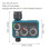 3 Dial Water Timer 21L/Min, IP54 Garden Sprinkler Timer 2