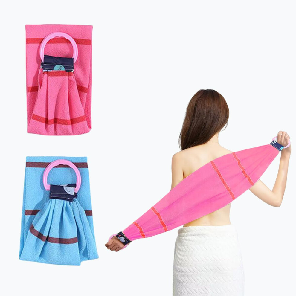 Exfoliating Back Scrubber with Handles, DoubleSided Towel for Deep Cleaning and Gentle Skin Massage