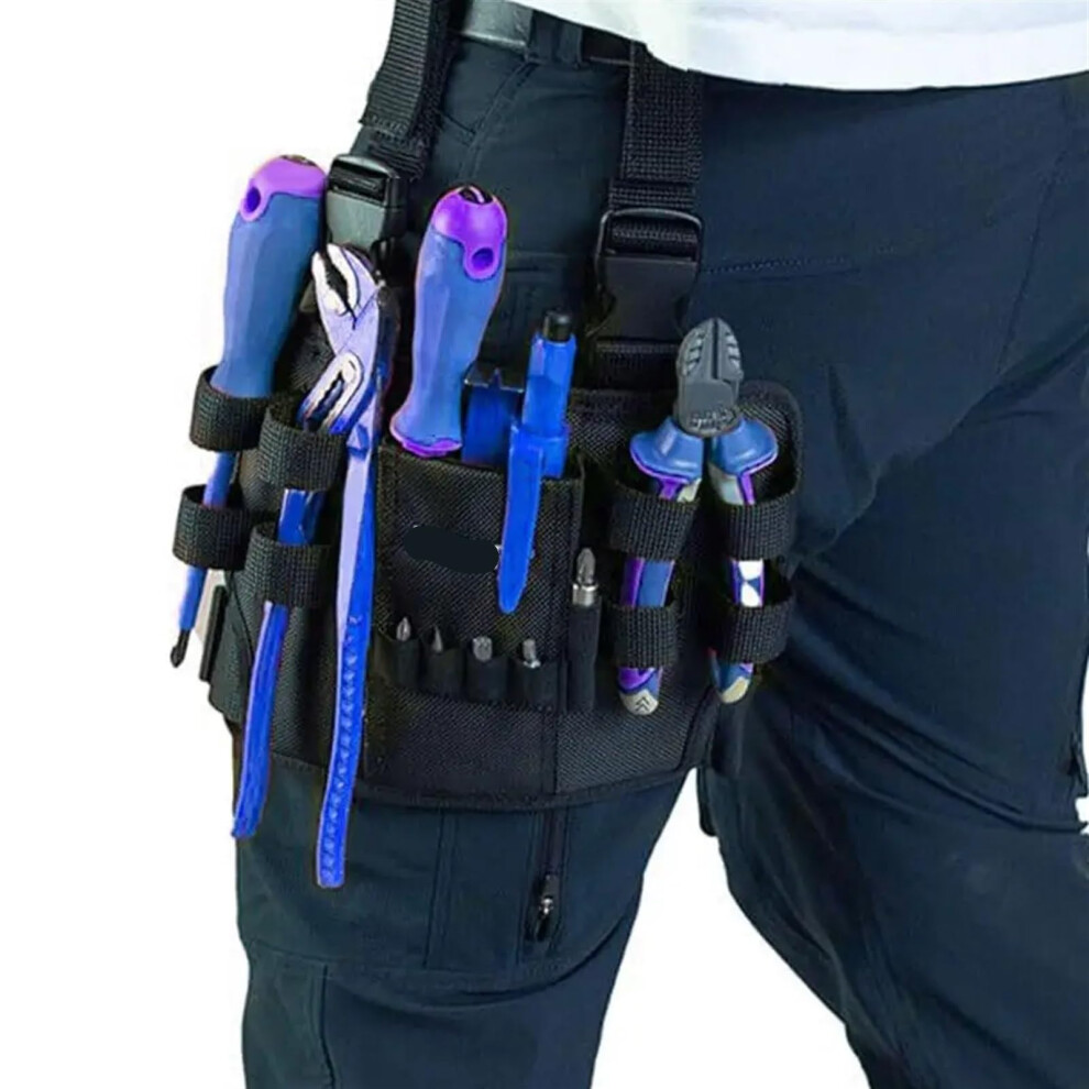 Heavy Duty Leg Tool Pouch With Quick Access And Adjustable Straps For Electricians Plumbers Carpenters 9187378123898
