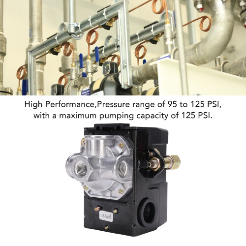 Air Compressor Pressure Switch 95-125 PSI 1/4 NPT ABS Steel Automatic Control 2