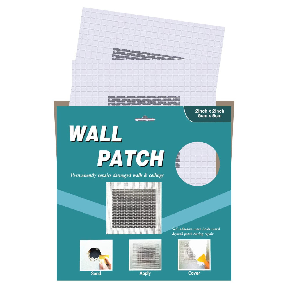 Drywall Patch Kit 2X2 Inch 2 Pcs Strong Selfadhesion For Easy Wall 9187378124796