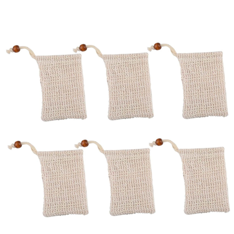 6pcs Foaming Soap Saver Bag for Shower, Rich Lather Mesh Pouch, Gentle Skin Exfoliation