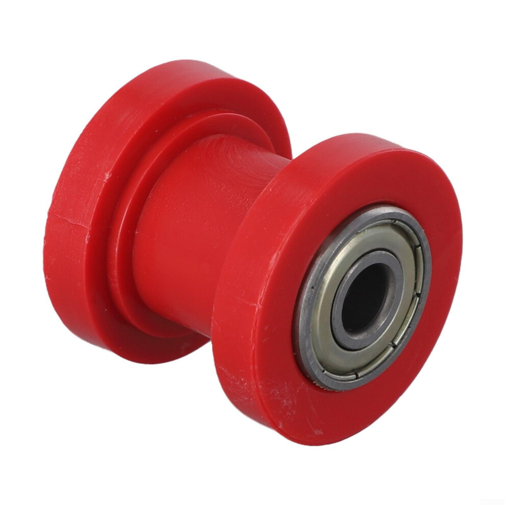 Chain Roller Tensioner Adjuster For Off Road Motorcycles And Atvs, 8Mm And 10Mm Diameter Compatible, Red 9094768357149