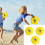 3 Pack Reusable Water Ejecting Flying Disc-Rose Red Emoji Pack 4
