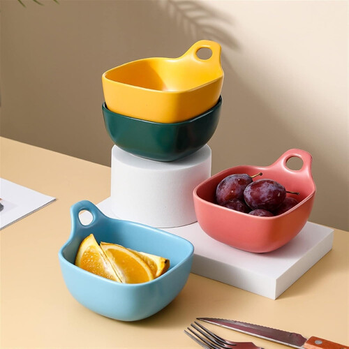 Ceramic Serving Plates and Dining Serving Bowls with Scratch Resistant Glaze for Party Snacks 2