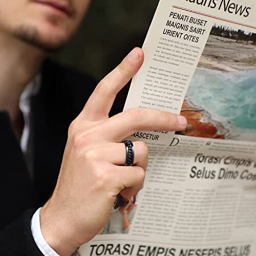 Δαχτυλίδια περιστροφής για ενήλικες, περιστρεφόμενο δαχτυλίδι με ένθετο 2