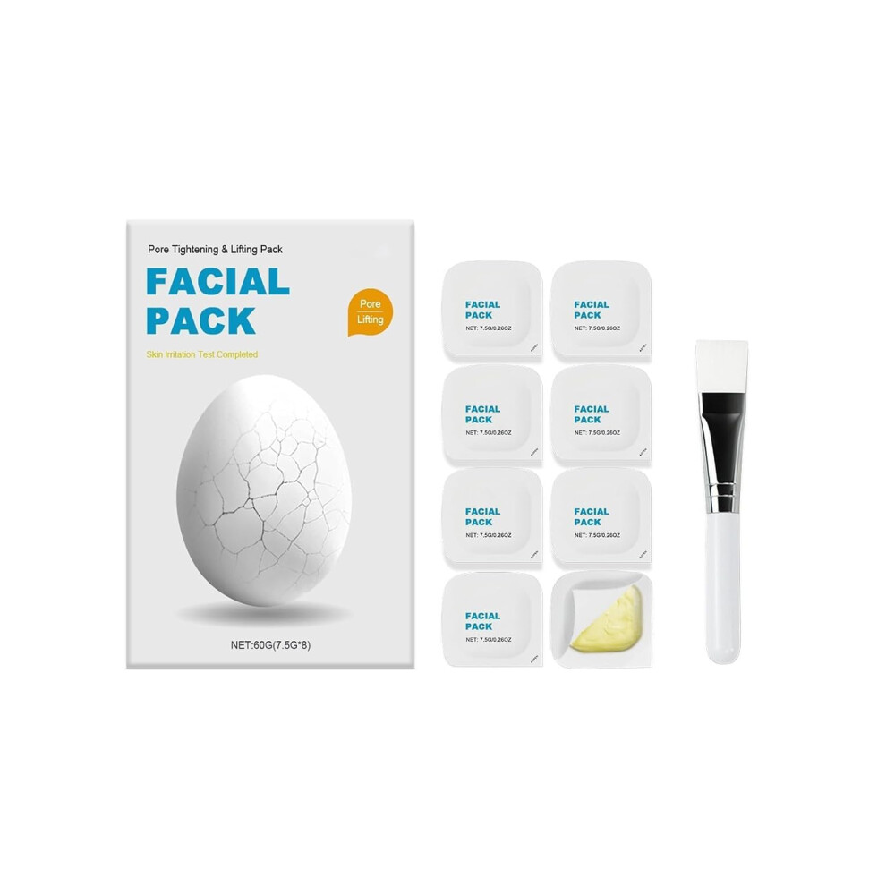 Korean Hydrating Face Mask 1 Box 8ea for Deep Hydration, Pore Tightening and Visible Lifting Effect