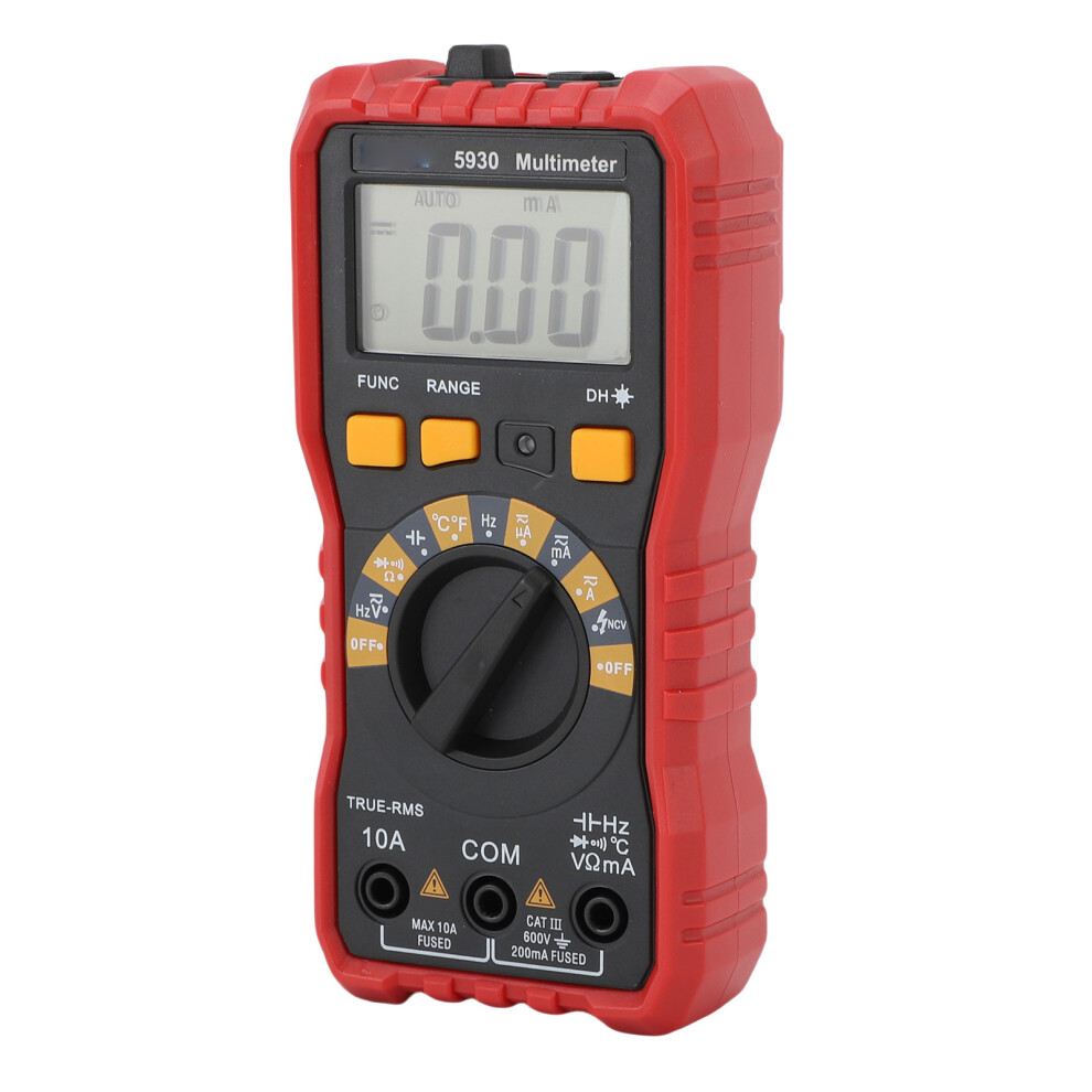 Etcr5930 Digital Multimeter 600V Ac/Dc Volt Ohmmeter Capacitance Temperature 3351380675867
