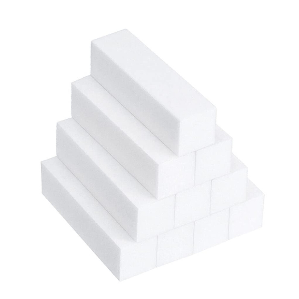 10PCS Professional 4 Way Nail Buffer Block and Sanding Nail File Medium Grit for Salon or Home
