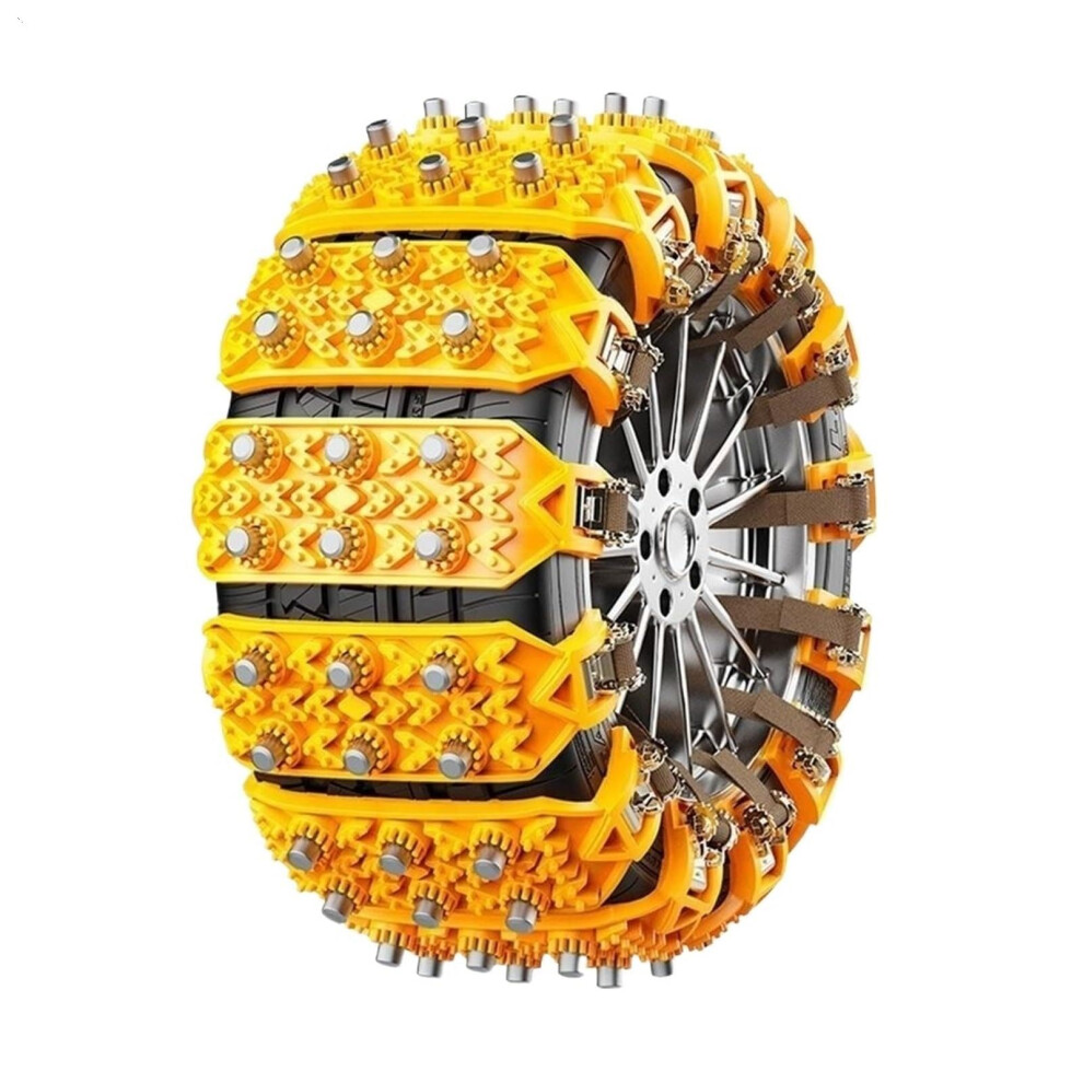 Snow Chains For Cars Suv Antiskid Tire Chains 8Pcs Universal Winter Quick Install For Snow And Ice 9187378130131