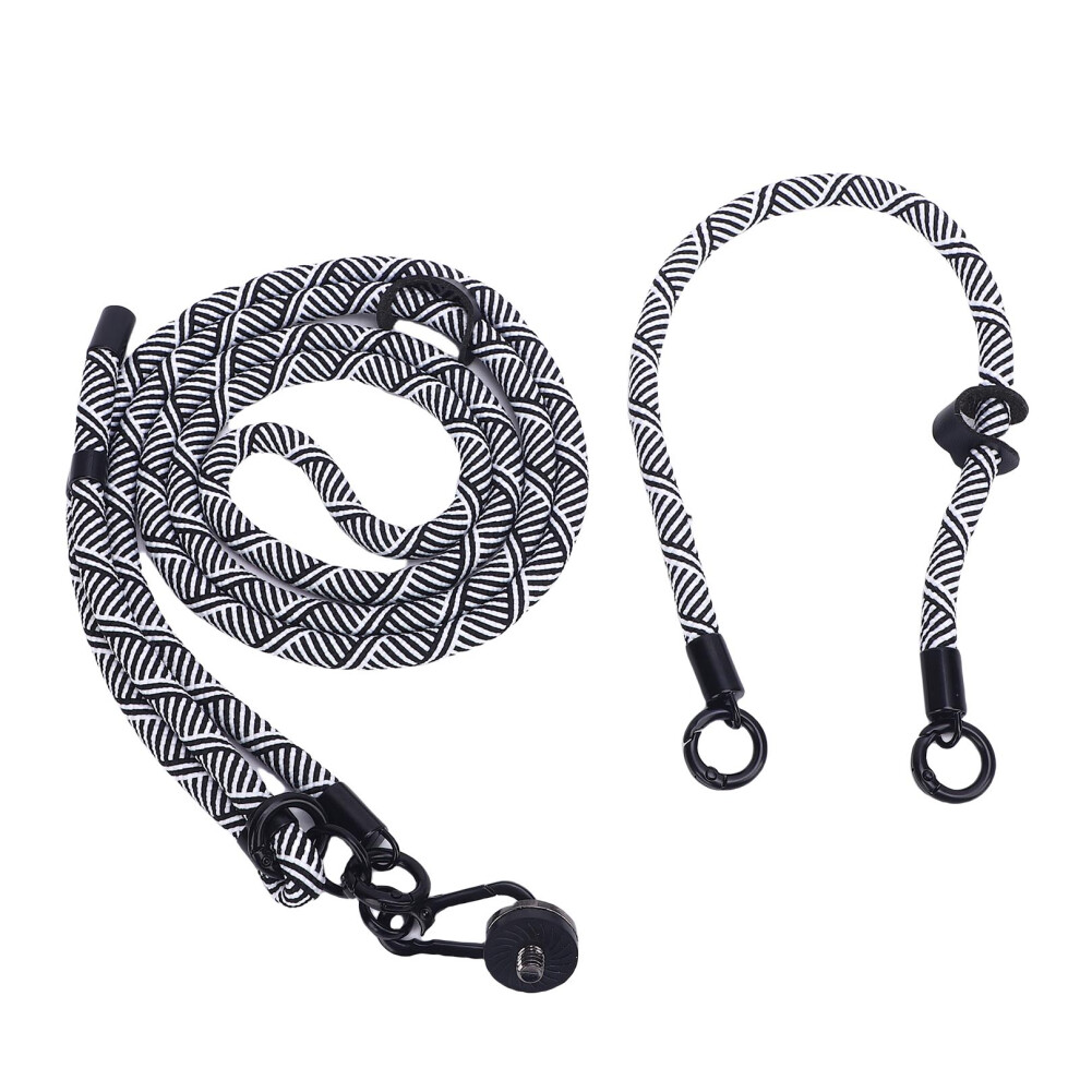 Camera Strap For Pocket 3 Action Camera, Anti-Lost Vlogging Wrist Lanyard, Black/White 4951380676803