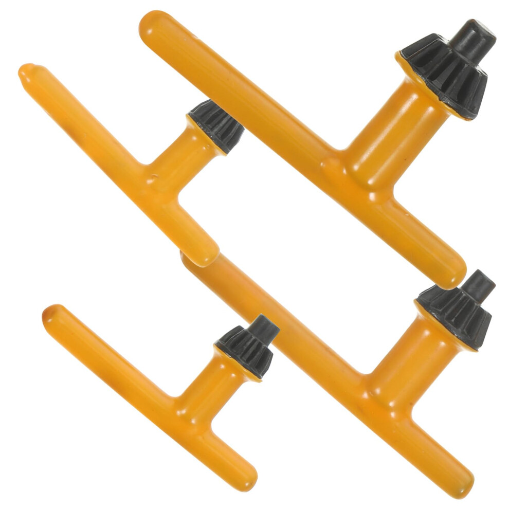 4 Pcs Drill Press Chuck Key Set Universal Steel And Rubber Grip For 10Mm 13Mm 16Mm Power Tools 9187378130681