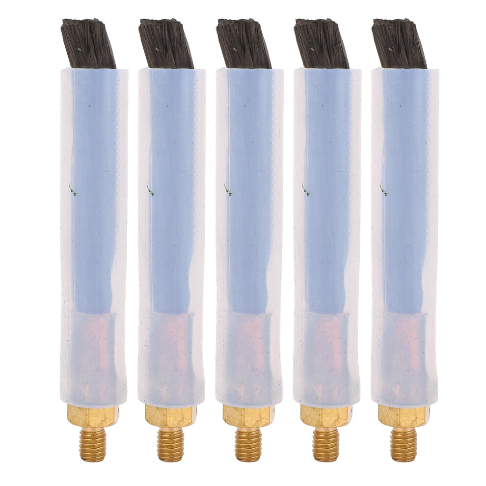 5Pcs Temperature Brass Welding Seam Cleaning Brush Set 300C Heatresistant Copper Head 9187378130940