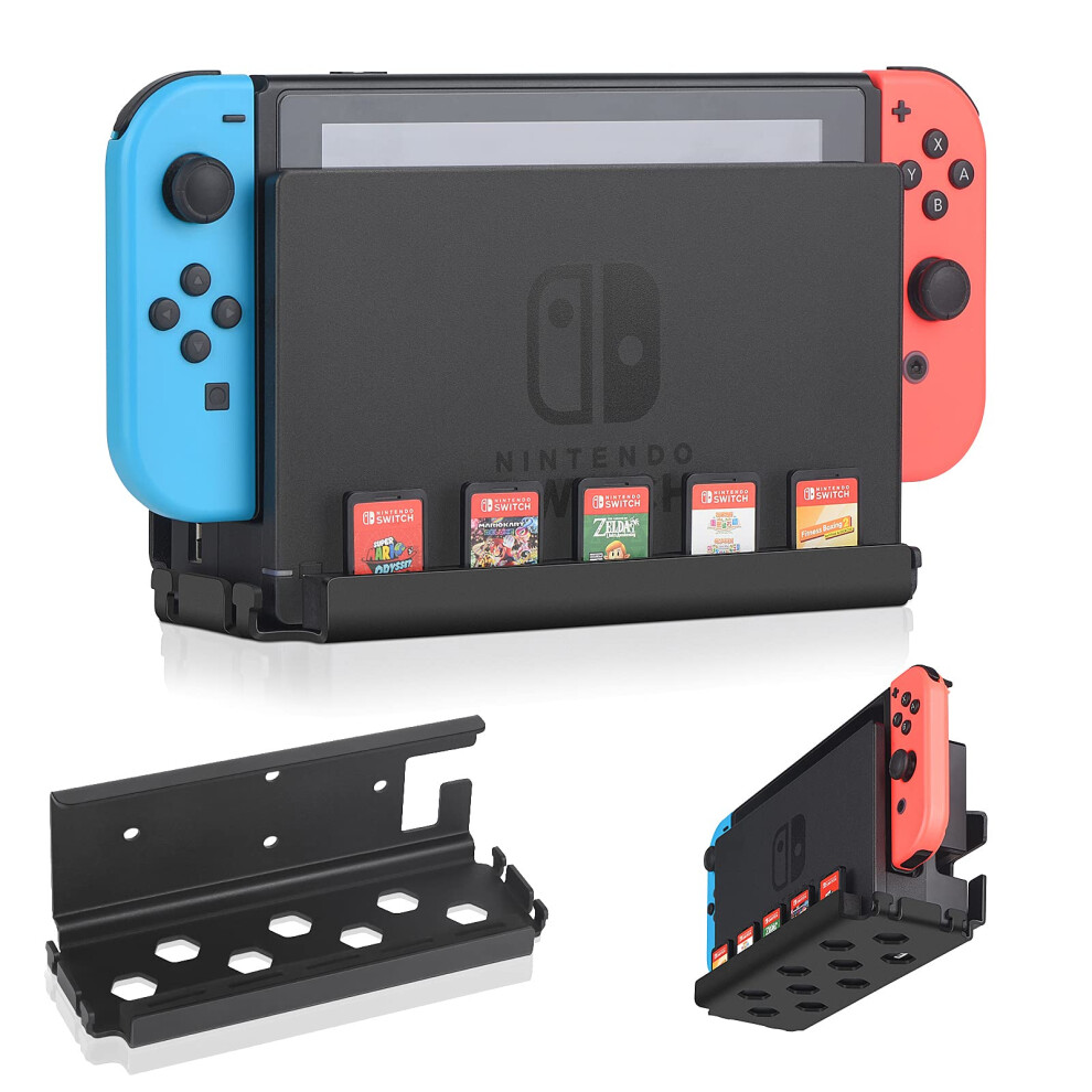 Wall Mount For Nintendo Switch With Game Card Holders And Joycon Hooks For Switch Oled 9187378131060