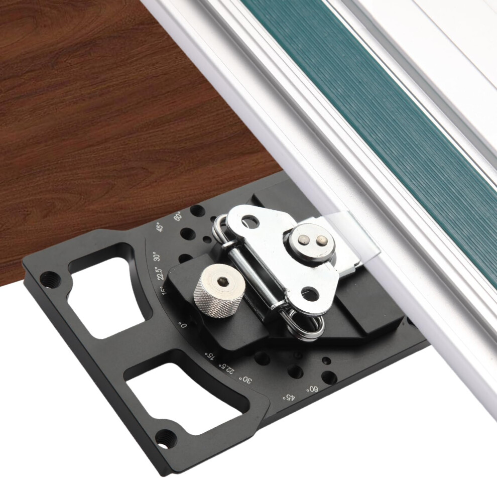Adjustable Multiangle Track Saw Square With Positive Stops For Precision Woodworking, Fits Festool Makita Milwaukee Triton 9187378131787