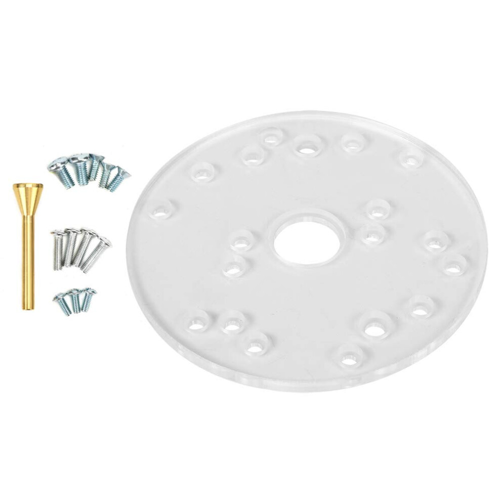 Universal Clear Acrylic Router Base Plate With Precision Alignment Pin For Ryobi 9187378132265