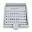 2er Pack Haftnotiz-Schablonen mit Halter, Grau, 7,5x9cm 7