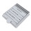 2er Pack Haftnotiz-Schablonen mit Halter, Grau, 7,5x9cm 1
